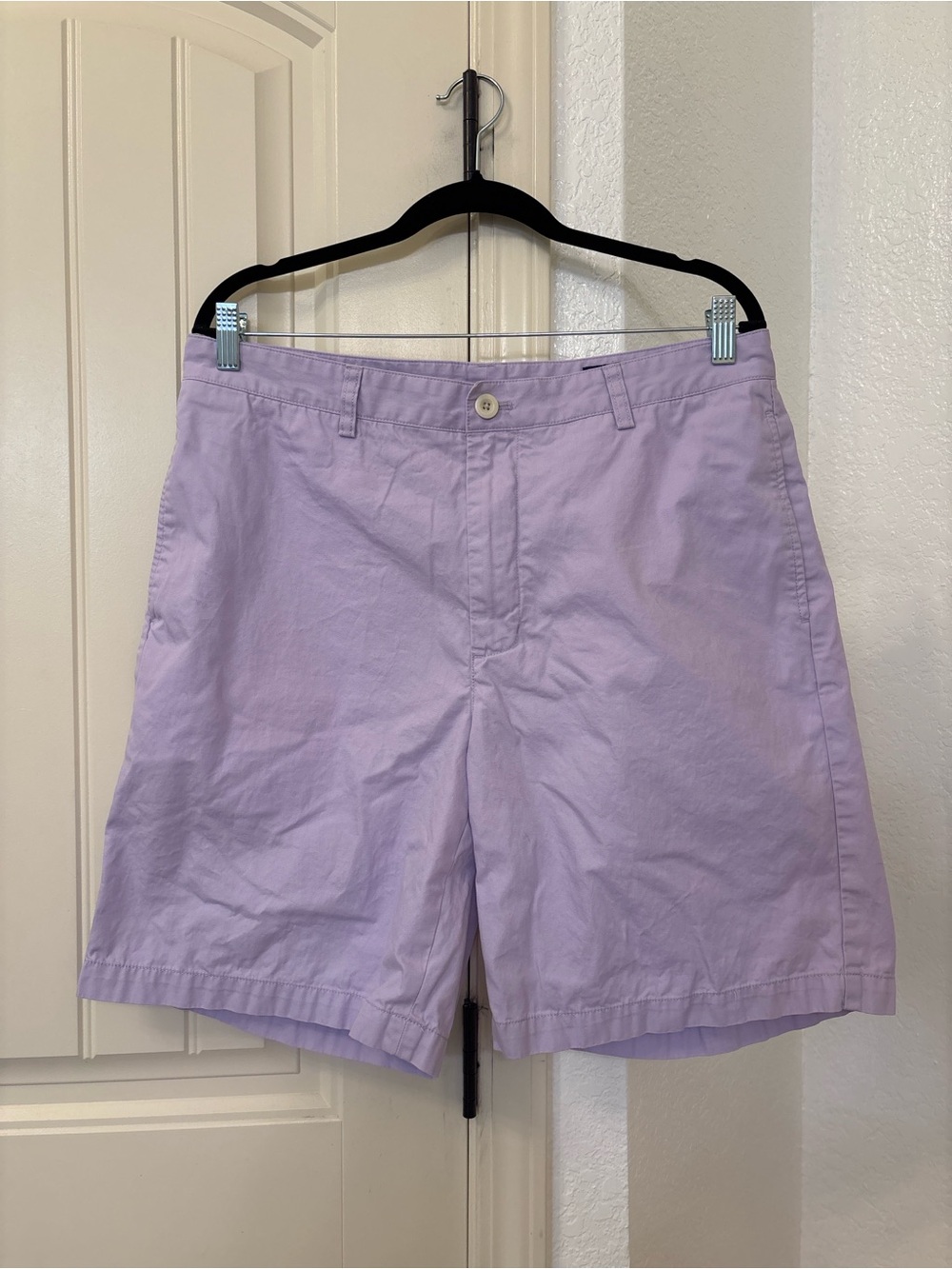 Vinyard Vines Men’s Club Shorts Size 35 Lavender Cotton Chino Casual Preppy